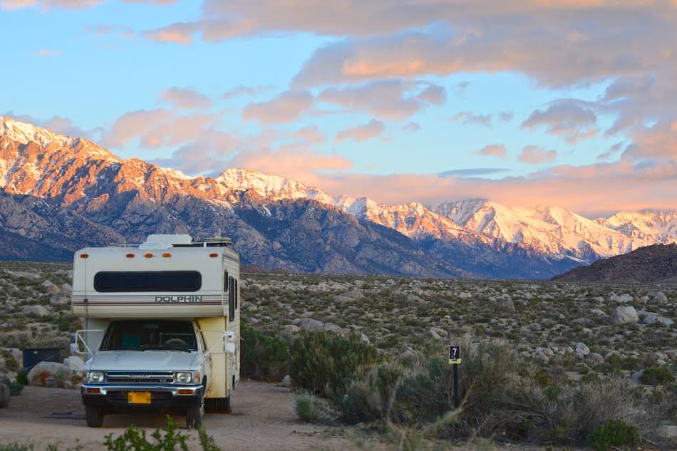 With camper living, Brittany and Tom can park anywhere and enjoy beautiful scenery