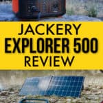 The Jackery Explorer 500 is a great portable power station for camping