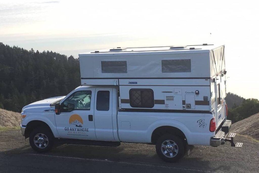 one of the best truck campers parked outdoors