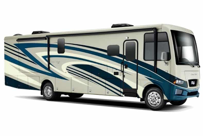 Newman Baystar Class A Motorhome exterior view with white background