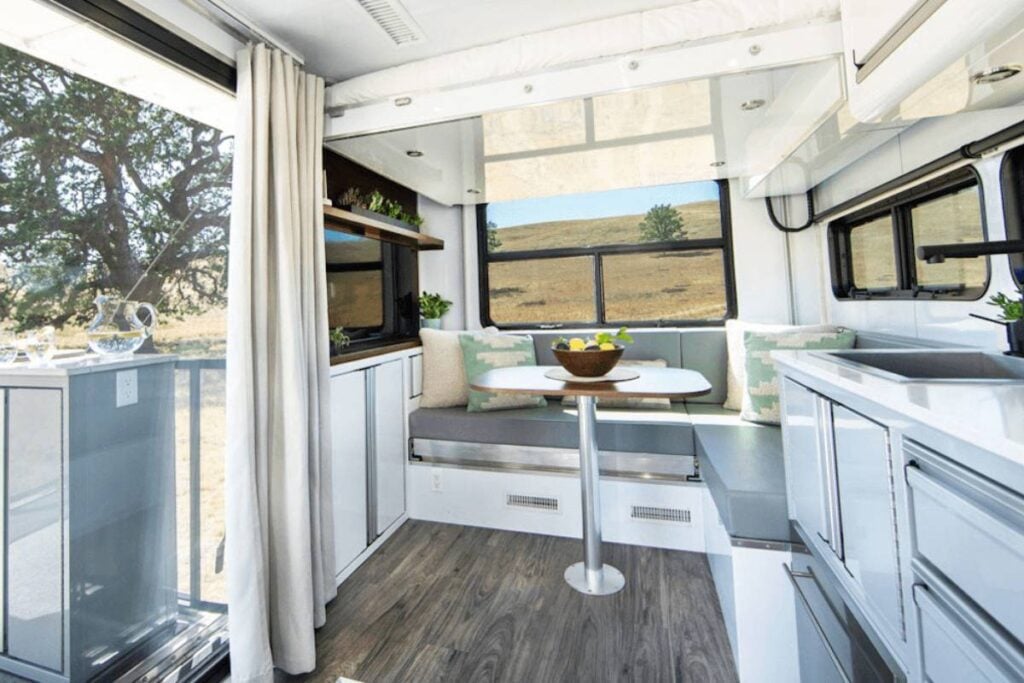 travel trailer white interior