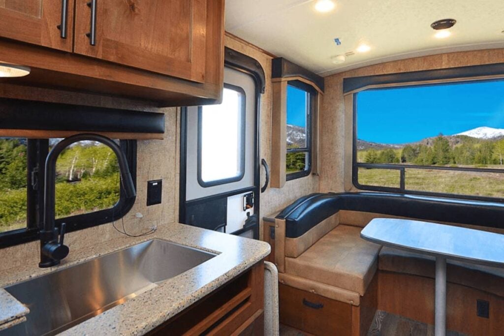 RV trailer interior