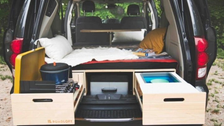 minivan camper conversion kit by roadloft