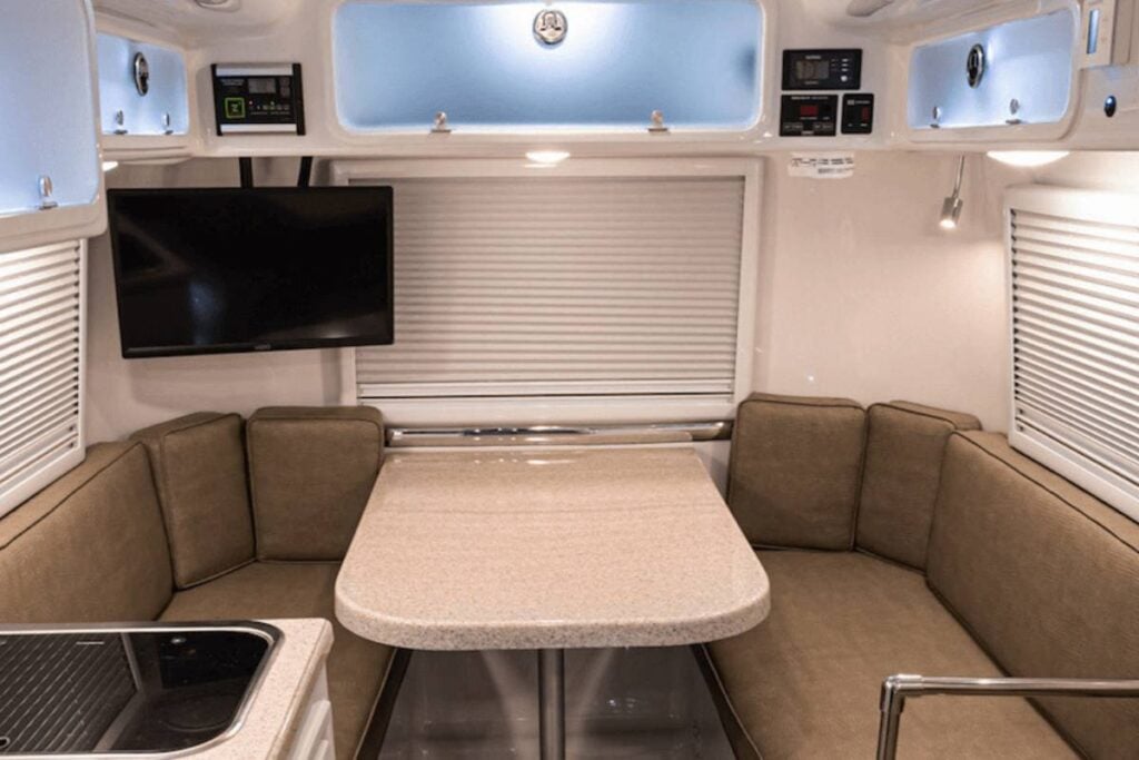 RV trailer interior