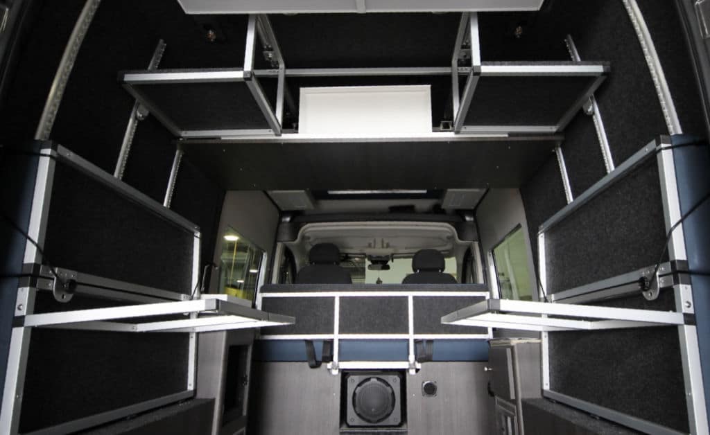 ram promaster campervan interior by Creative Mobile Interiors