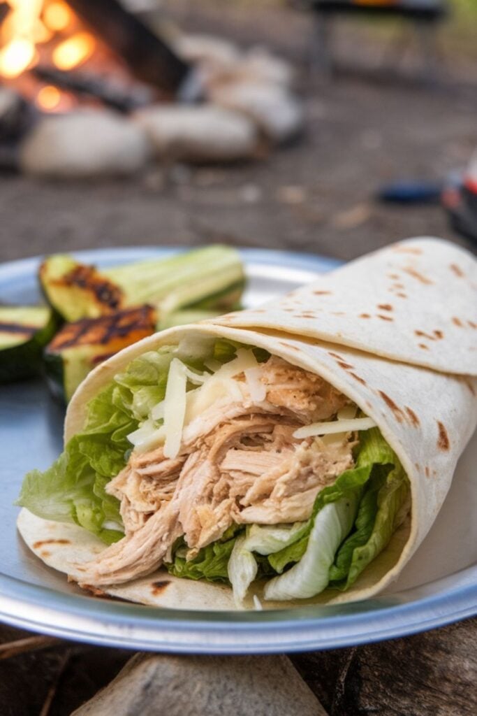 chicken caesar wraps