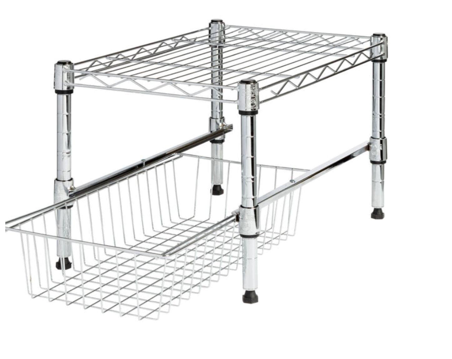 Honey Can Do Urban-Style Shelving with Removable Basket