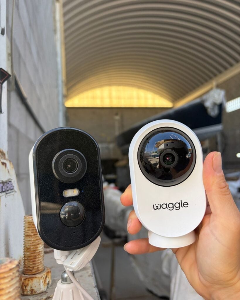 two waggle pet cameras