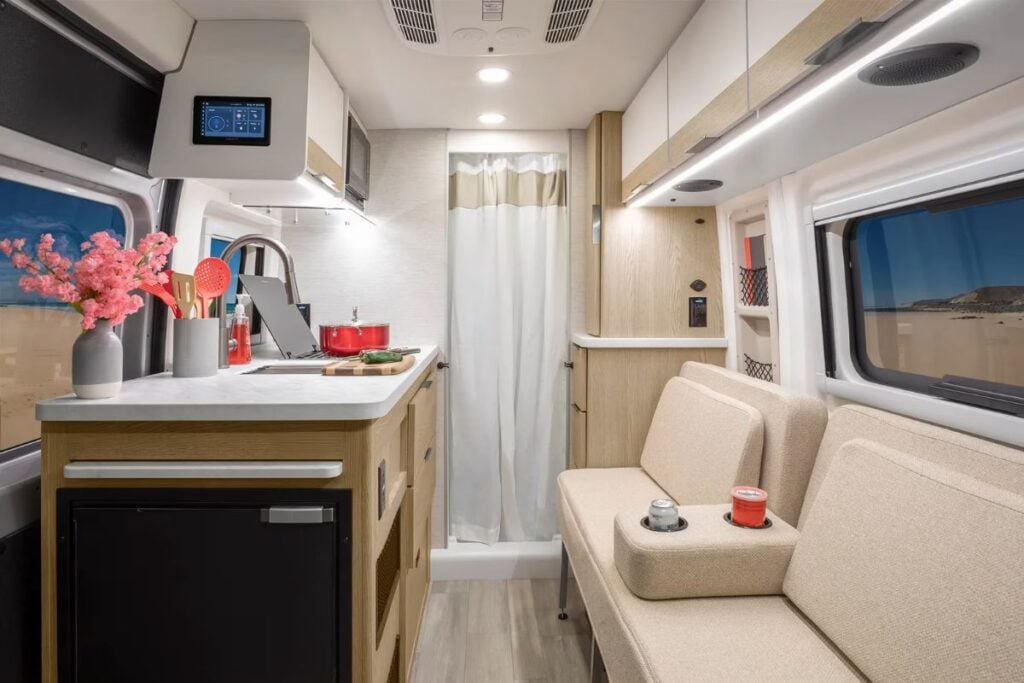 interior of Thor motorcoach class b